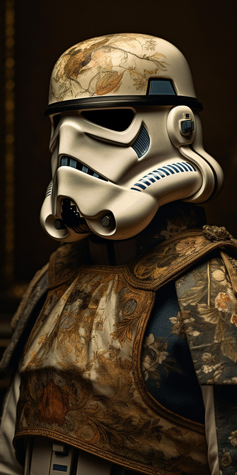 KI-generiertes Stormtrooper-Bild mit Promt-Design